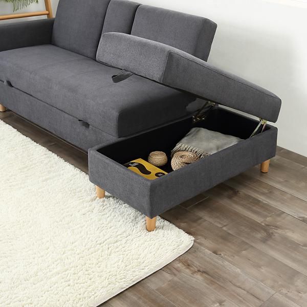 ソファー 3人掛け おしゃれ ソファーベッド カウチソファ 収納 引き出し ソファベッド 収納機能 引き出し オットマン おしゃれ コーナーソファー 爆買 NEXPOTALLINN_EU
