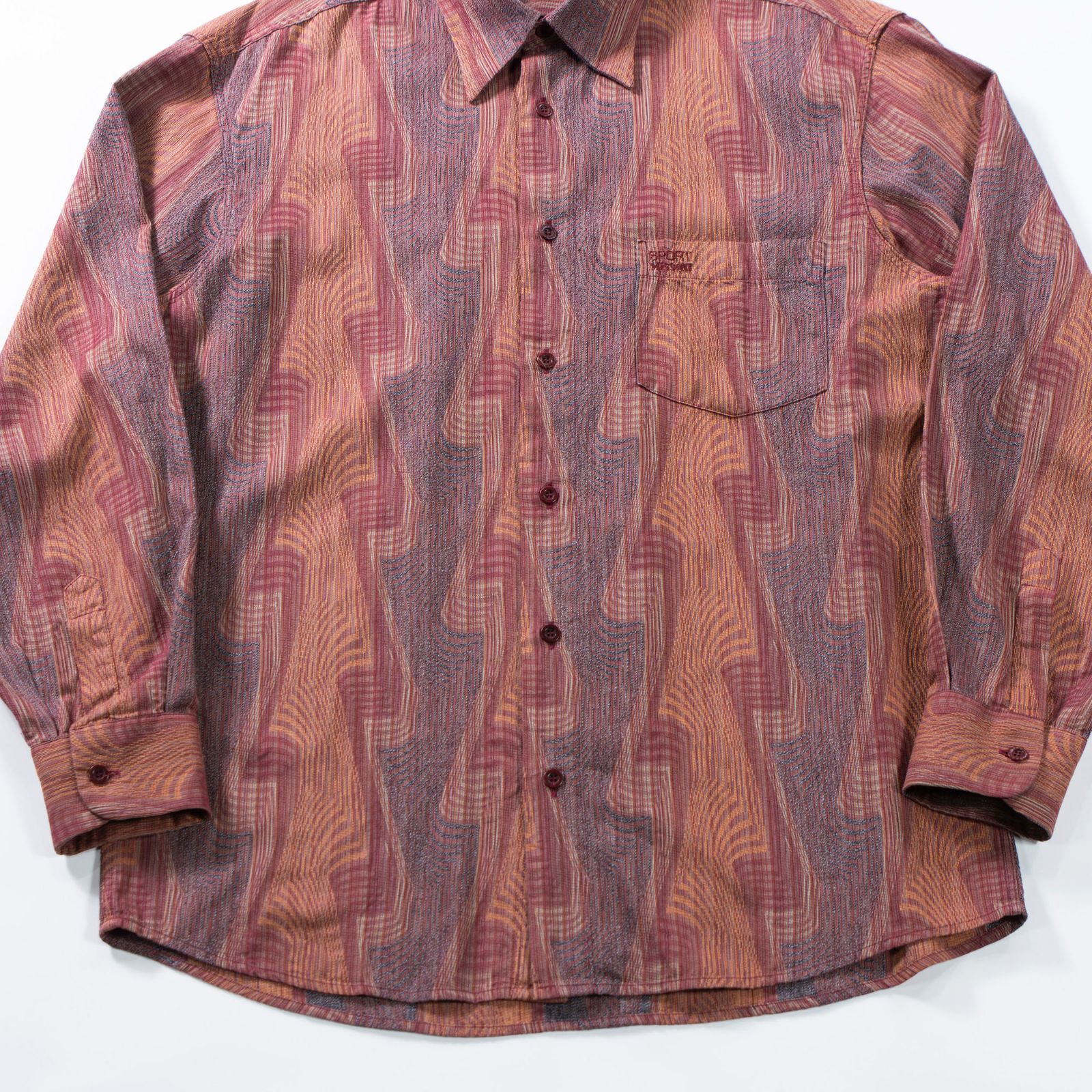 MISSONI SPORT イタリア製 ロングスリーブ ニットポロ メンズL相当