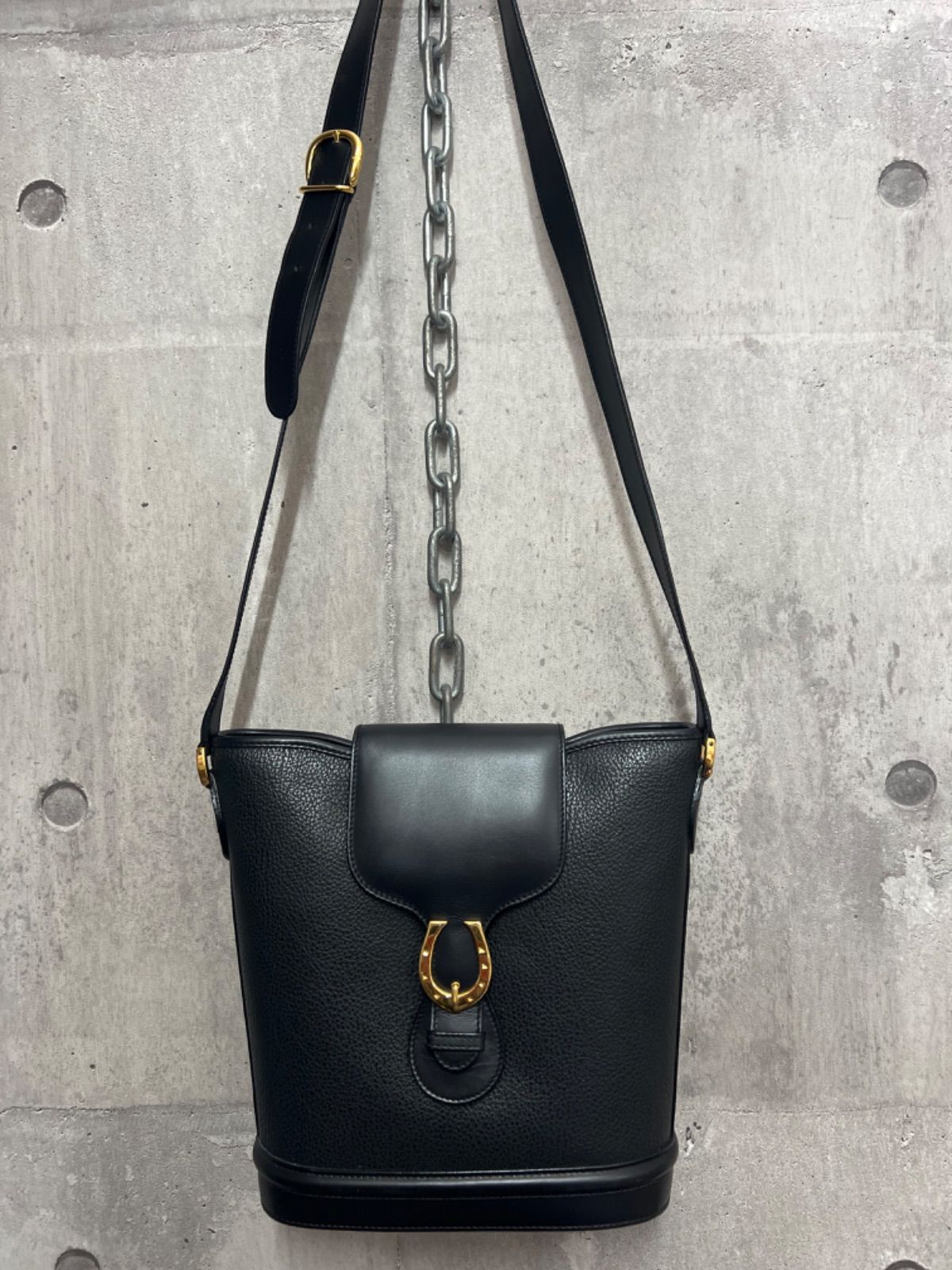 OLD GUCCI 80s 90s ホースシュー ホースビット 金具 ショルダーバッグ
