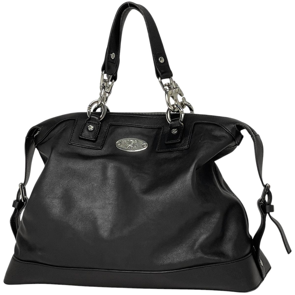 ジャンク品】セリーヌ CELINE ロゴ ハンドバッグ ブラゾン