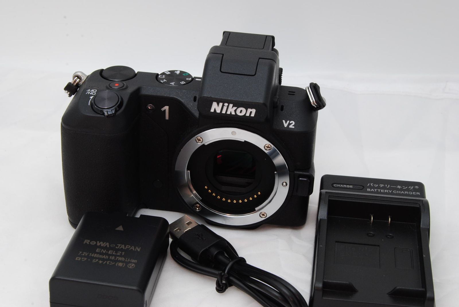 □美品□ Nikon Nikon1 V2 ボディ ブラック 《 S数7173回