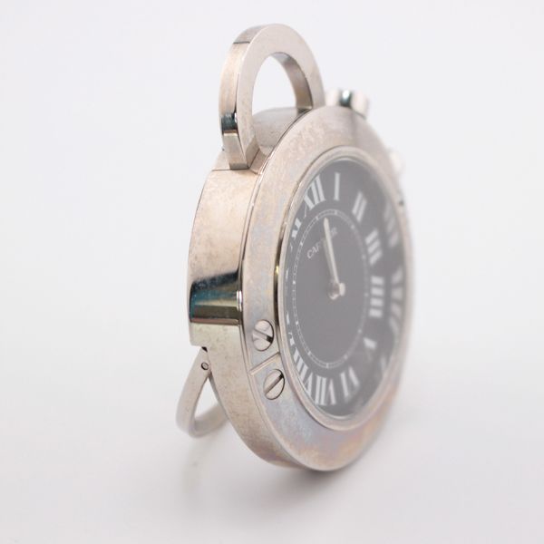 CARTIER/カルティエ サントスラウンド クォーツ トラベルクロック 2754