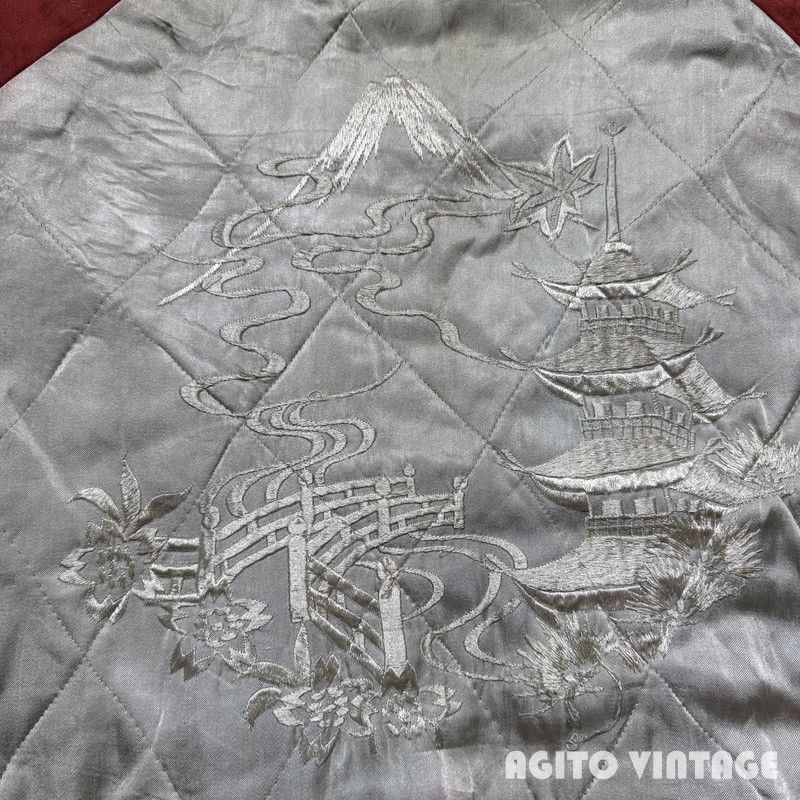 ピンク　スカジャン　天女　花柄　和柄　リバーシブル ピンク スカジャン 天女 花柄 和柄 リバーシブル ピンク スカジャン