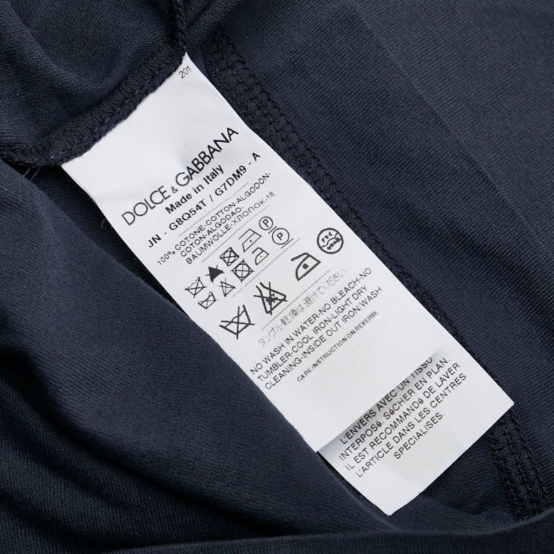 ドルチェアンドガッバーナ タンクトップ サイズ 48 ダークグレー コットン メンズ DOLCE-GABBANA 1-0231146