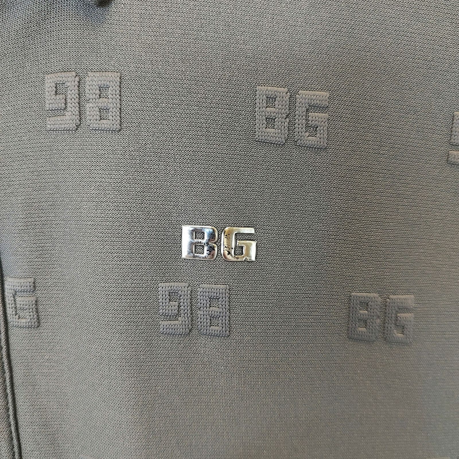 サステナブルな BRIEFING GOLF ブリーフィングゴルフ 24SS CL MS LOGO JQ BD SHIRT 半袖 ポロシャツ BRG241M07 M グレー メンズ