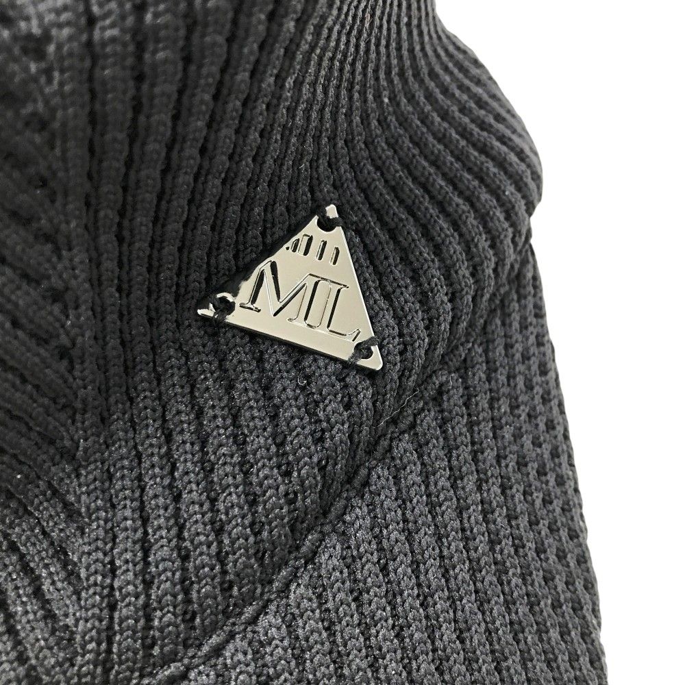 ニット切替サンバイザー ブラック系