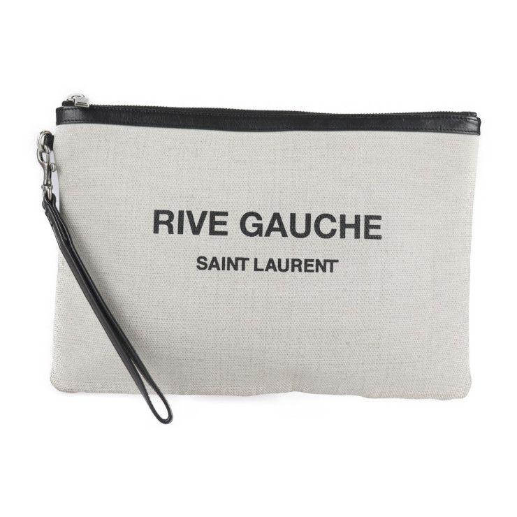 グリーン・ホワイト系 完成品♪ SAINT LAURENT サンローラン POCHETTE