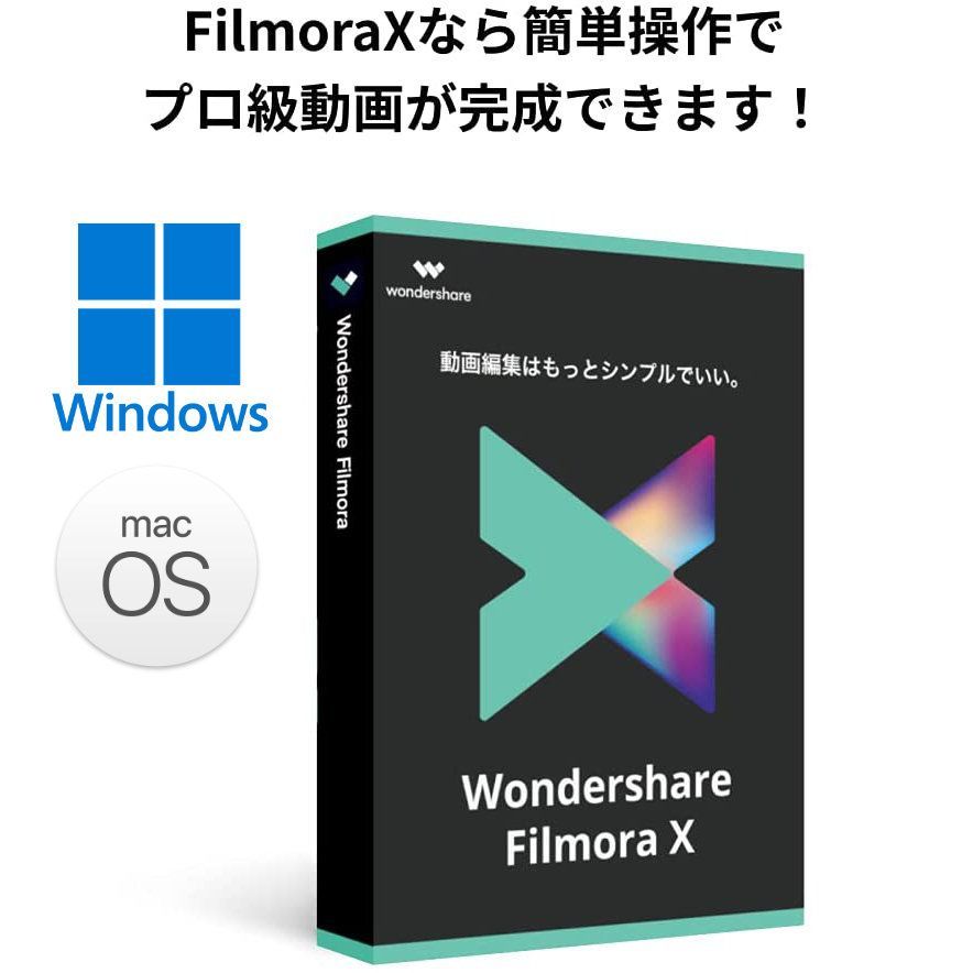 Wondershare Filmora X 10 永続ライセンス アップデート可