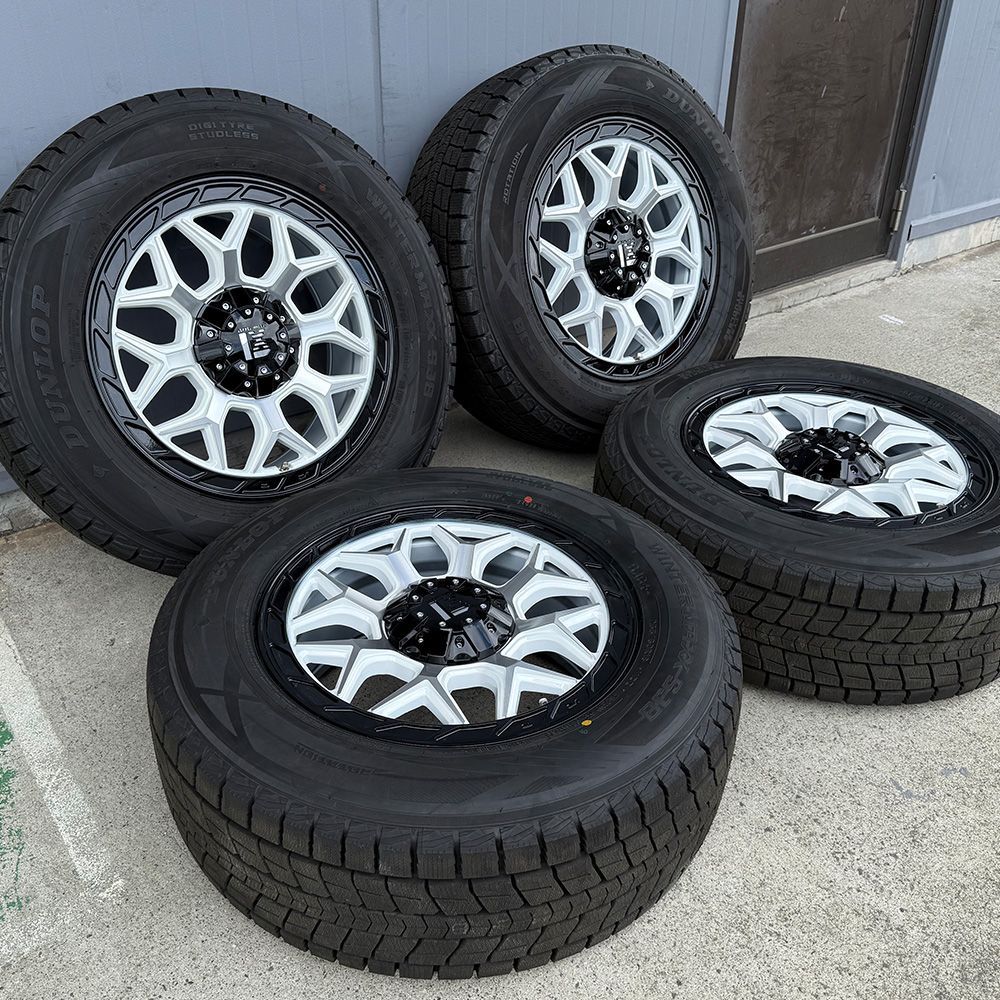 1台 ナットサービス スタッドレス グランドチェロキー エクスプローラー ホイール - タイヤ ダンロップ WinterMAXX SJ8 265 60R18 4本セット LEXXEL InFerno スタッドレス タイヤホイールセット