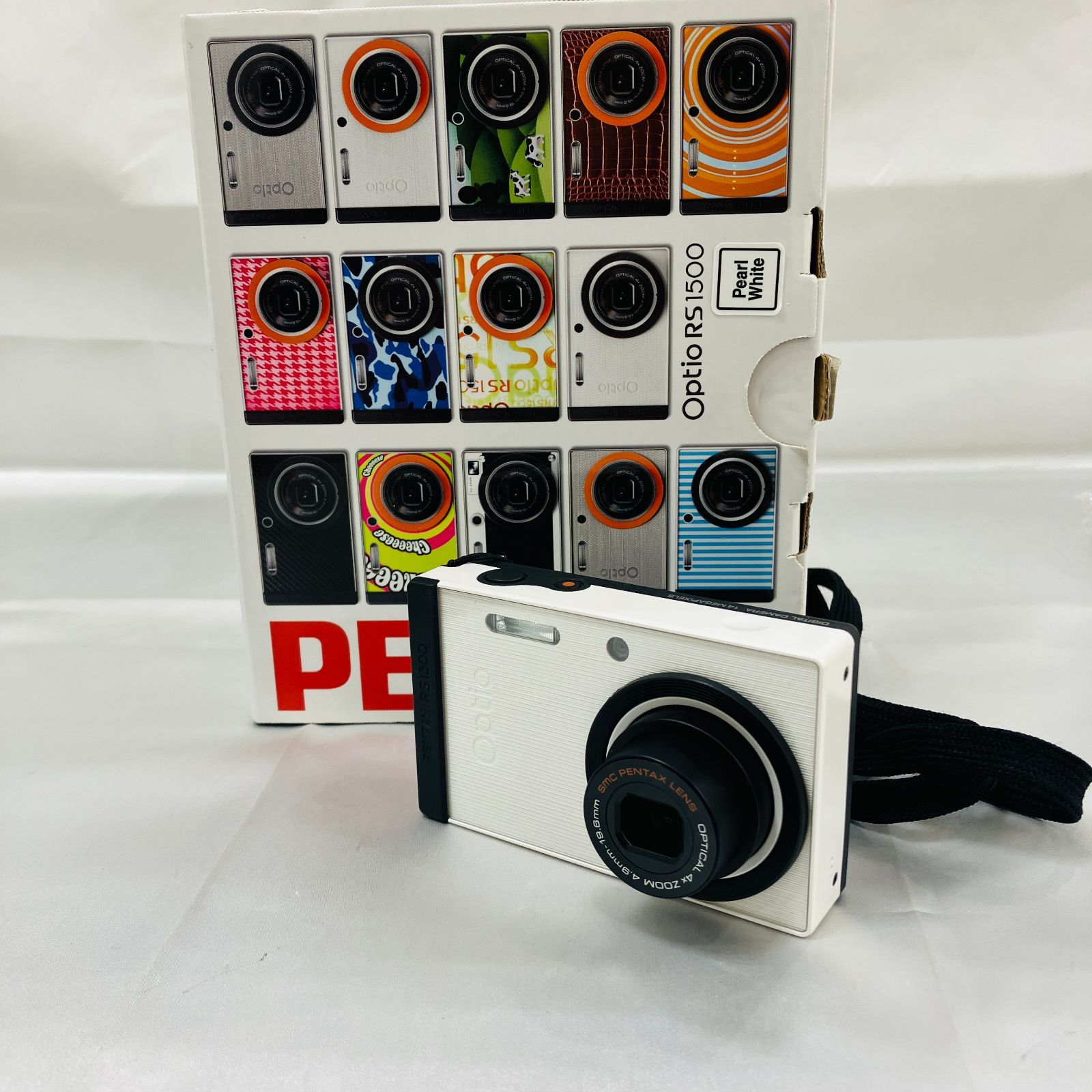 【美品】PENTAX Optio RS1500 コンパクトデジタルカメラ 箱付 気軽に使える小型・軽量コンパクトデジタルカメラ 「PENTAX