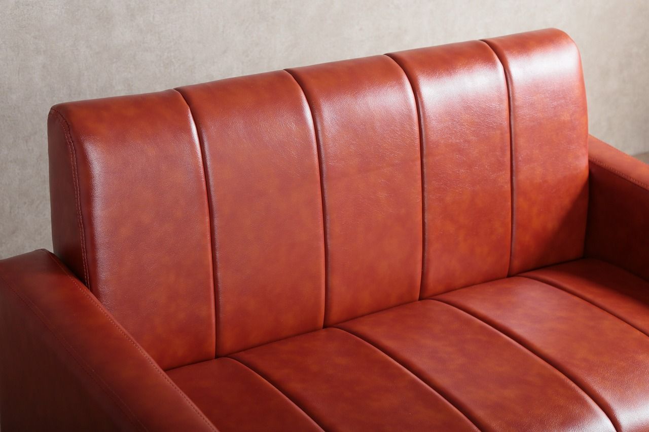 Theo 2人掛 PVCレザーソファ