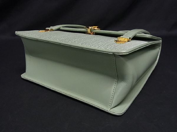コンテス　ハンドバッグ　グリーン　comtesse COMTESSE コンテス ハンドバッグ グリーン レザー ドイツ製