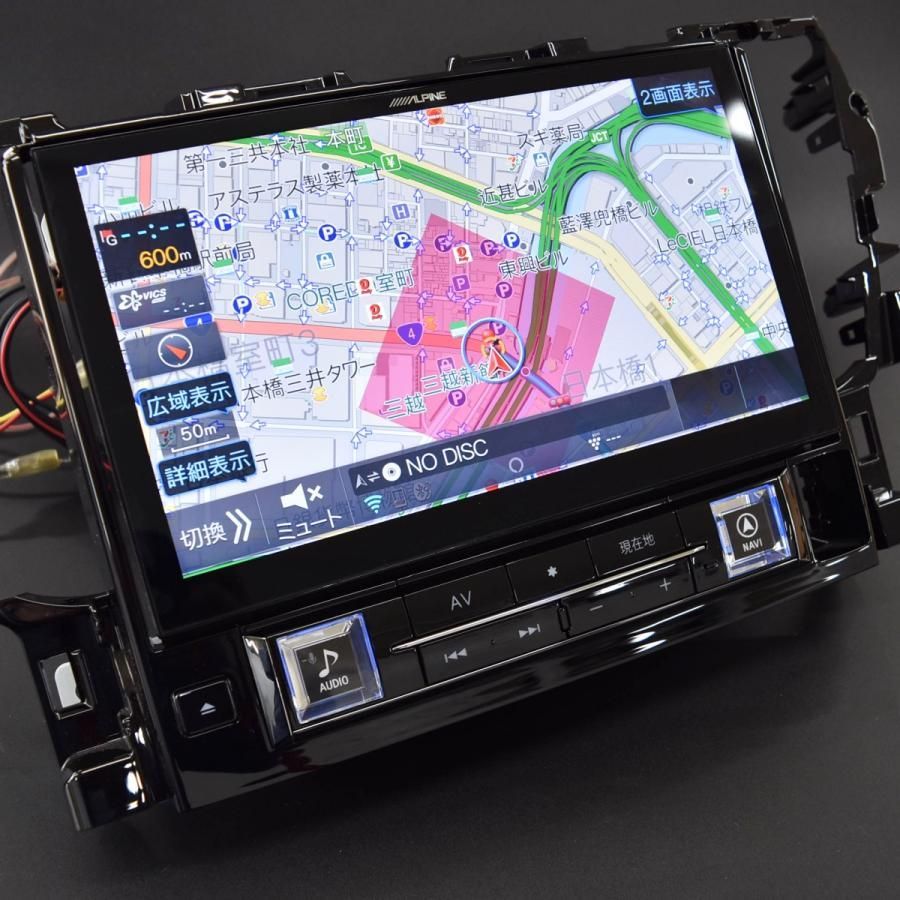 アルパイン アルファード30系 ヴェルファイア30系 ナビ 純正ディスプレイオーディオ装着車 交換モデル EX11NX2-AV-30DA-UP ALPINE 画面キズ 左下 あり ディスプレイ品