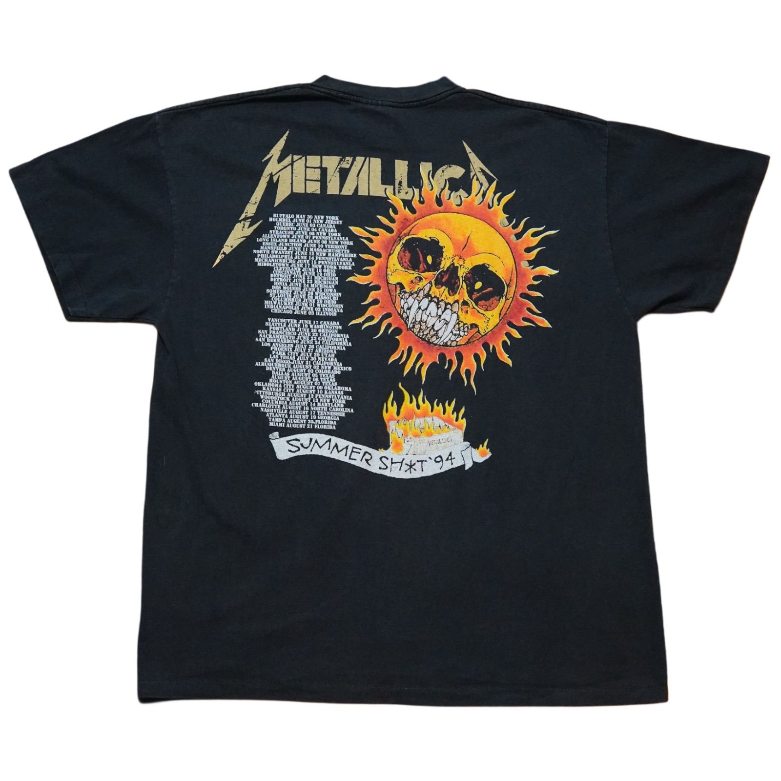 メタリカ Tシャツ XL ブラック 90s デザイン USA製 表記