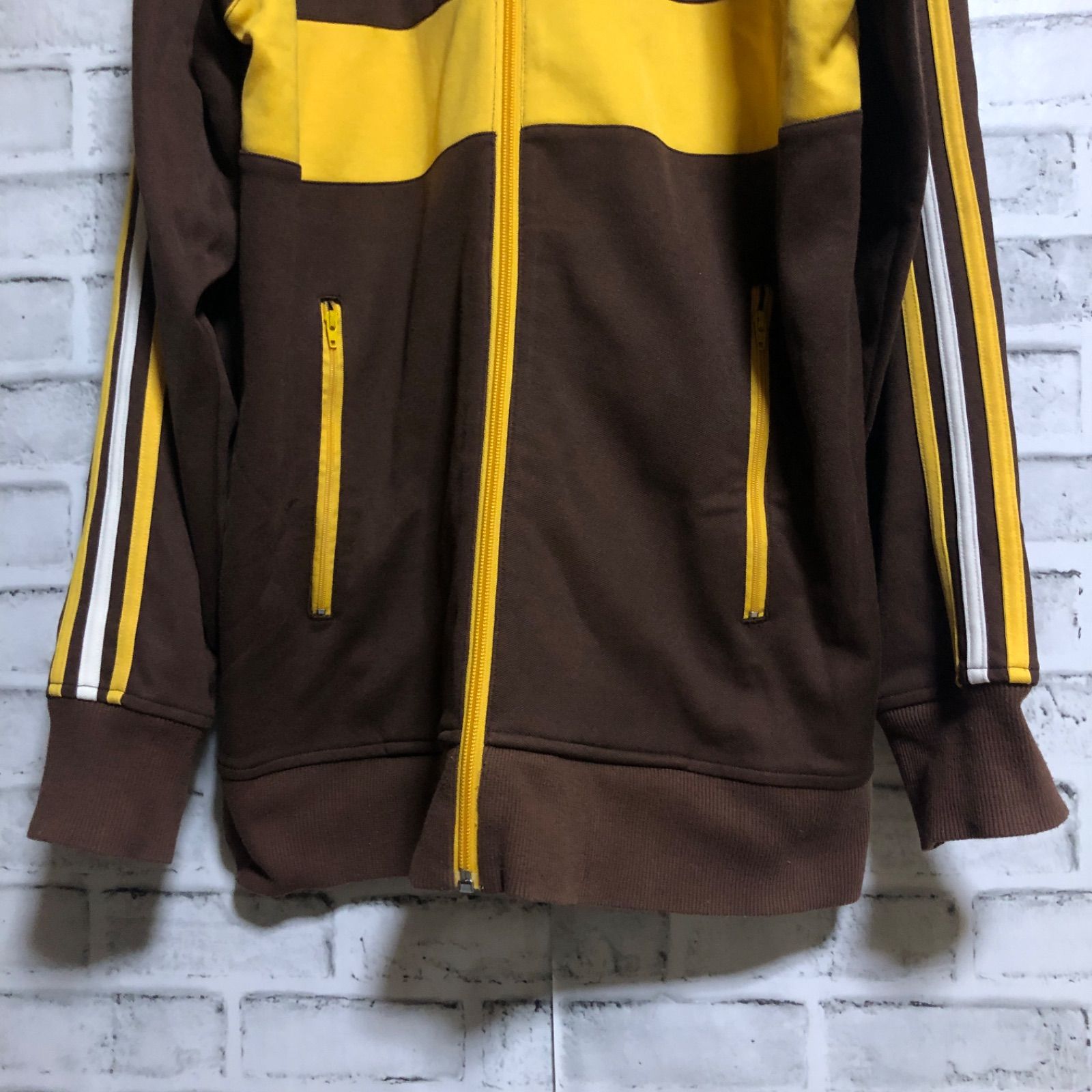 XL⭐️90s adidas ブラウントラックジャケット/ジャージ 刺繍