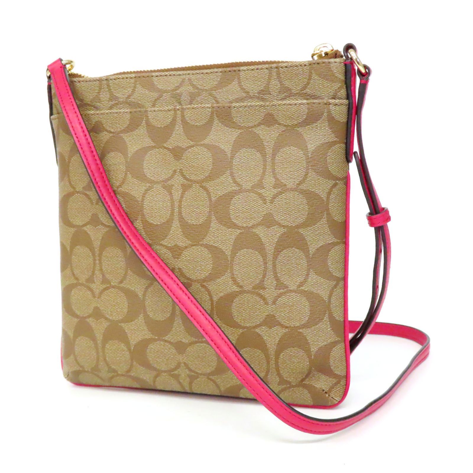 Coach コーチ レザー バック ショルダーバック サコッシュ 美品 【公式 