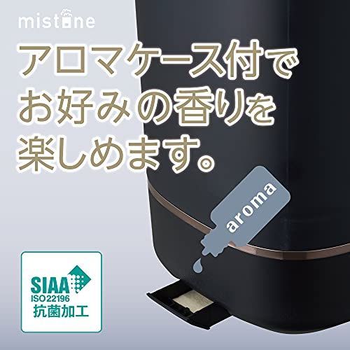 ブラック_300ml/h ドウシシャ 加湿器 超音波式 上から給水 抗菌加工