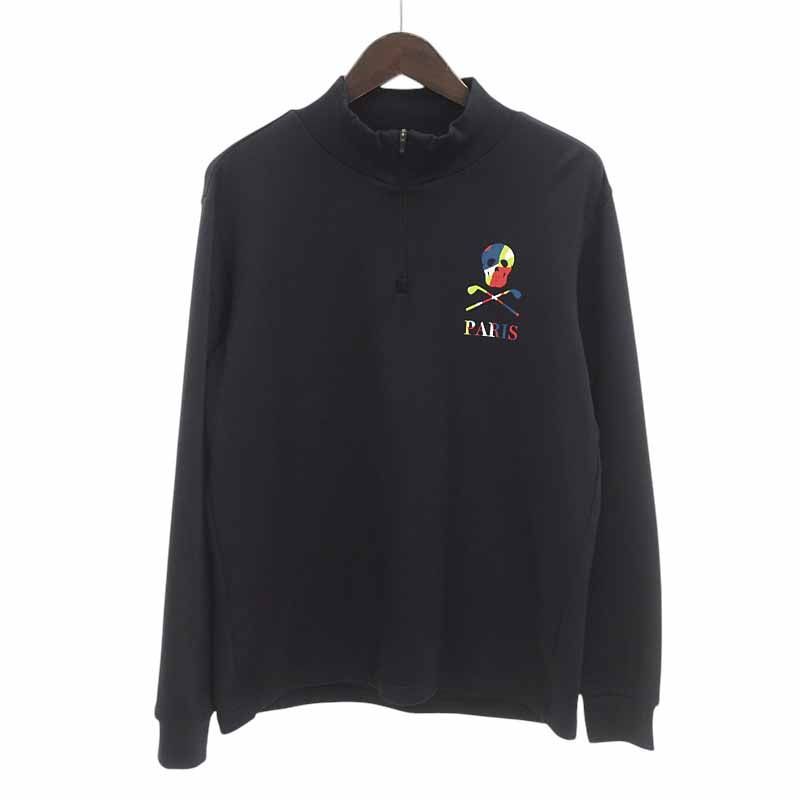マークアンドロナ|MARKLONA Medoc Super Micro Fleese 1|4 Zip カットソー ブラック サイズ メンズ48