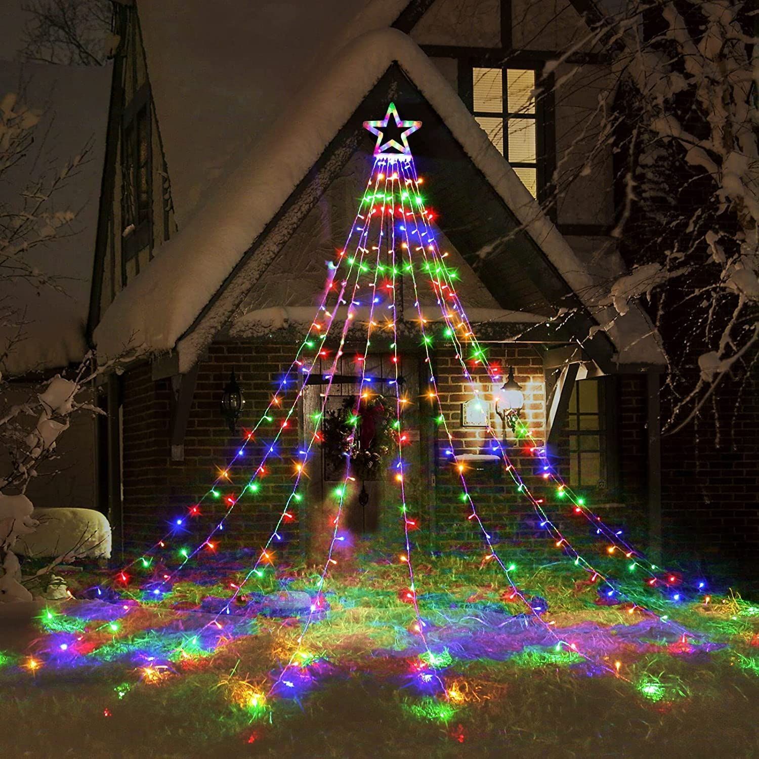IFEND クリスマス イルミネーション 屋外 ソーラー ライト led 防水