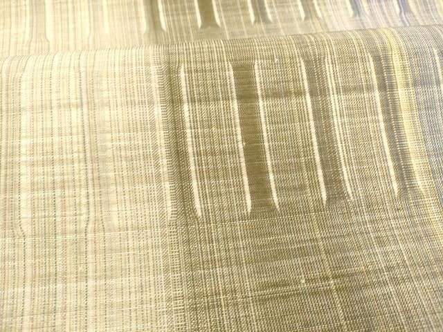 平和屋着物＊夏物 芭蕉布 染織作家 みなみ修郎 全通柄袋帯 間道 手織人