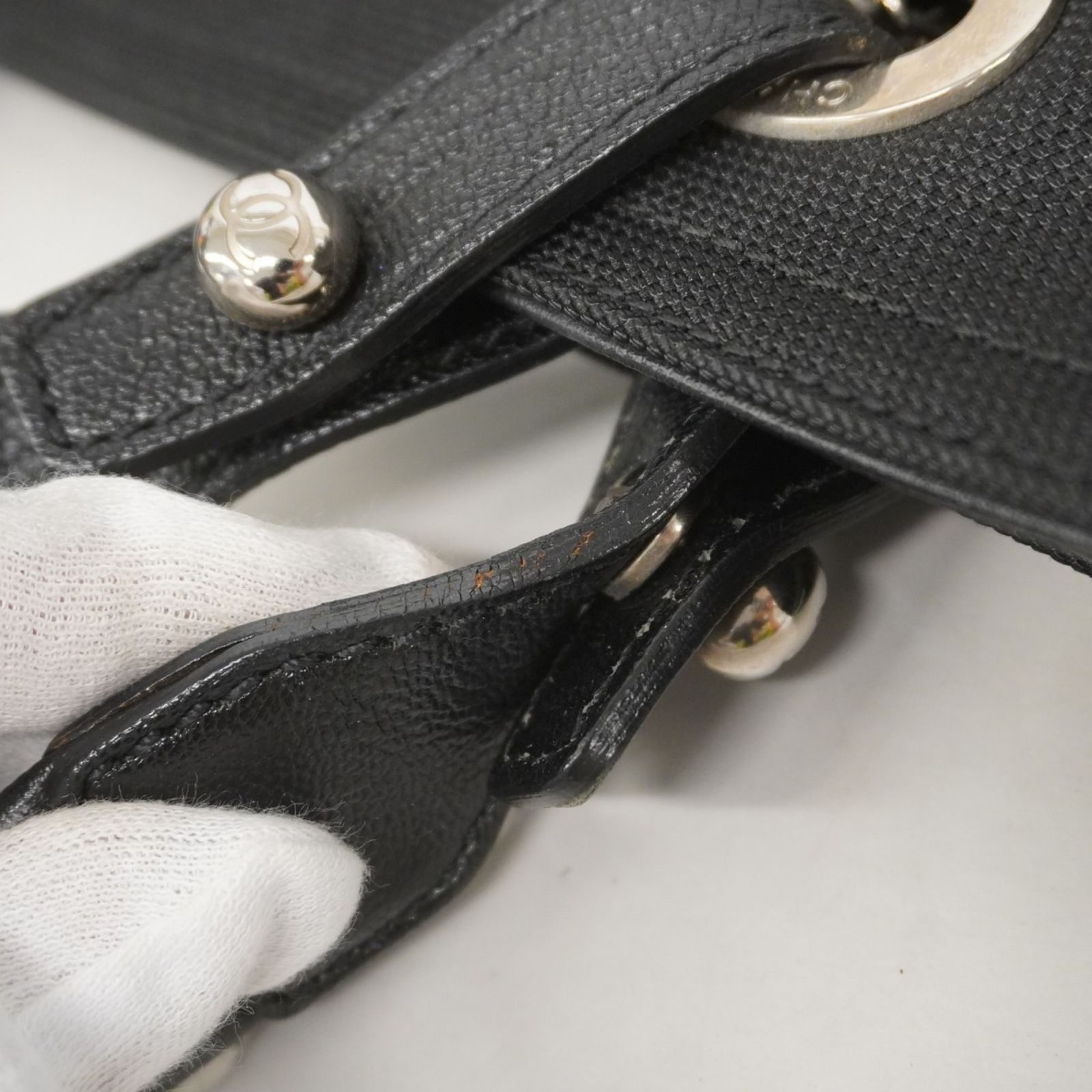 シャネル Chanel シャネル トートバッグ パリビアリッツ キャンバス ブラック レディース DECORATOM_COM_BR