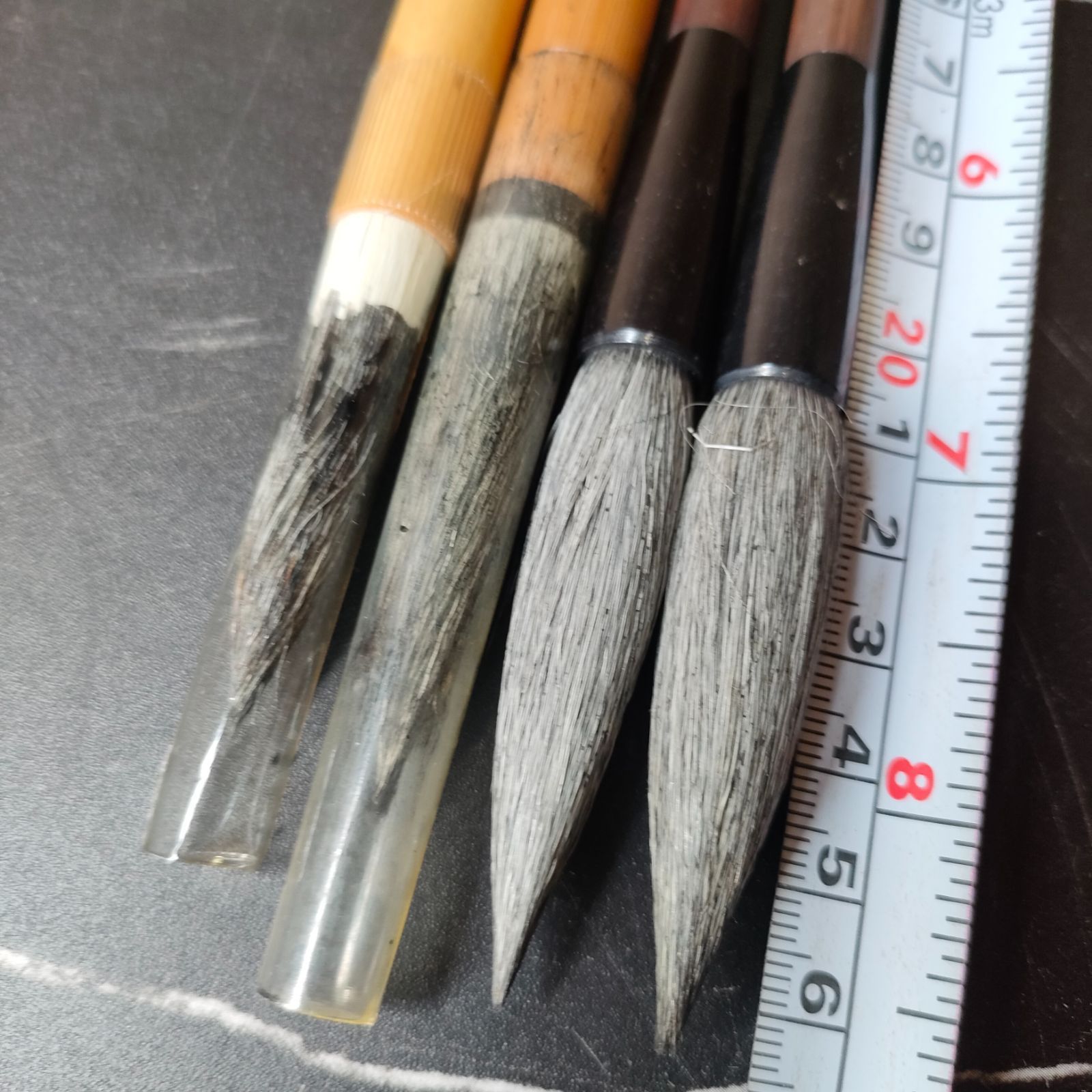 中古・美品】博文堂 筆 入木 古梅園 龍枝堂 4本セット 嵯峨野