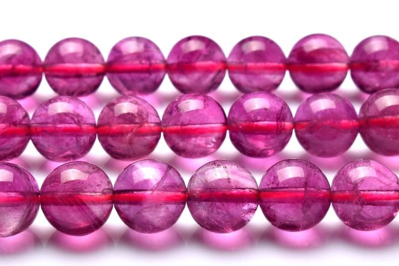 高発色 ローズピンクフローライト 10mm １連（約３８ｃｍ） パワーストーン 天然石 _RG674-10