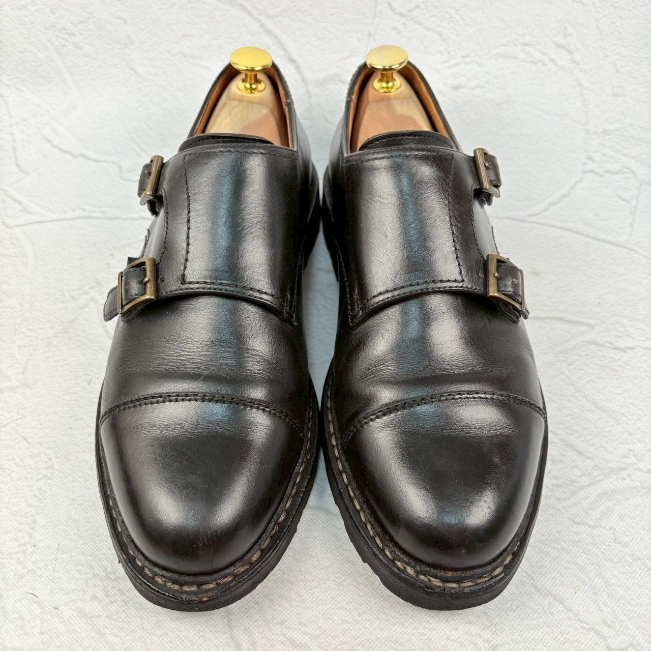 パラブーツ Paraboot ウィリアム ダブルモンク 革靴 サイズ6 ブラック パラブーツ Paraboot ウィリアム ダブルモンク 革靴 サイズ6 ブラック