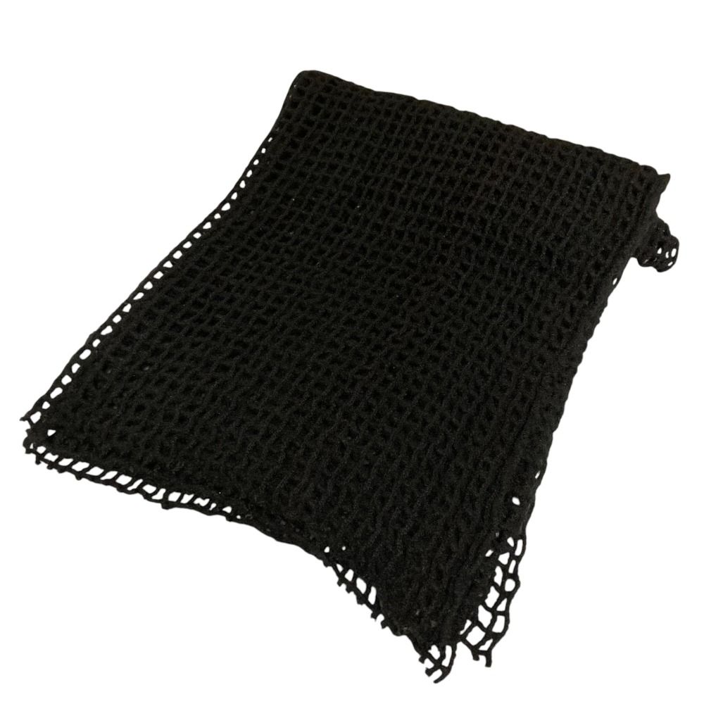 BOTTEGA VENETA ブラック マフラー 美品 BOTTEGA VENETA ボッテガヴェネタ カシミヤ100％ メッシュ