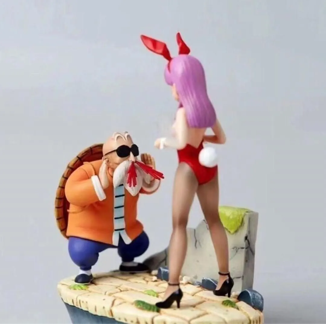 ドラゴンボール ブルマ 亀仙人 ぱふぱふフィギュア 高さ10cm