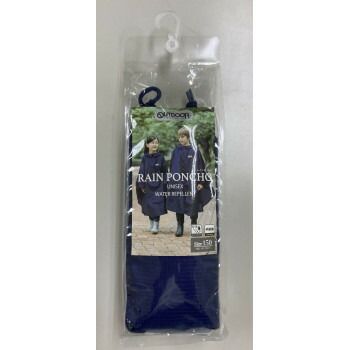 OUTDOOR PRODUCTS キッズポンチョ 150cm ネイビー 男女児兼用 05002313