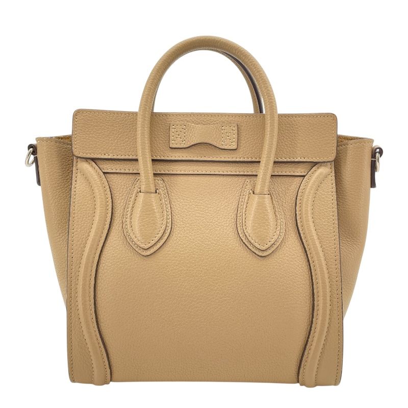 VIPセール CELINE ラゲージ ナノ ショルダーバッグ ４色 セリーヌ CELINE ラゲージナノショッパー ベージュ SV金具
