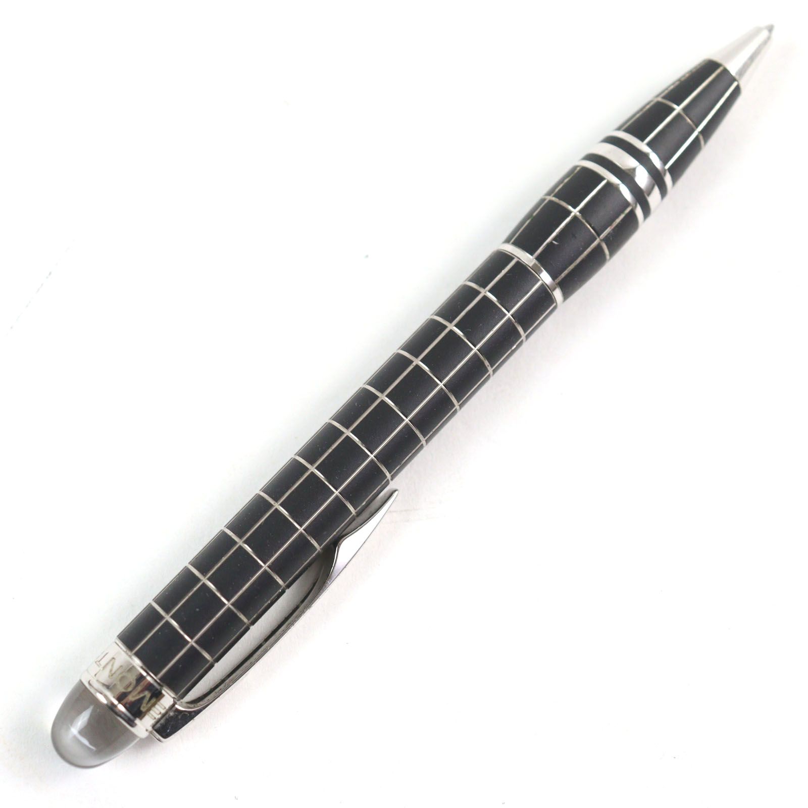 MONTBLANC - 美品○MONTBLANC モンブラン スターウォーカー メタル ロゴ刻印 ホワイトスター ツイスト式 ボールペン ウルトラブラック シルバー 箱・ケース付き ドイツ製 筆記確認済み 良品○MONTBLANC モンブラン スターウォーカー メタルラバー