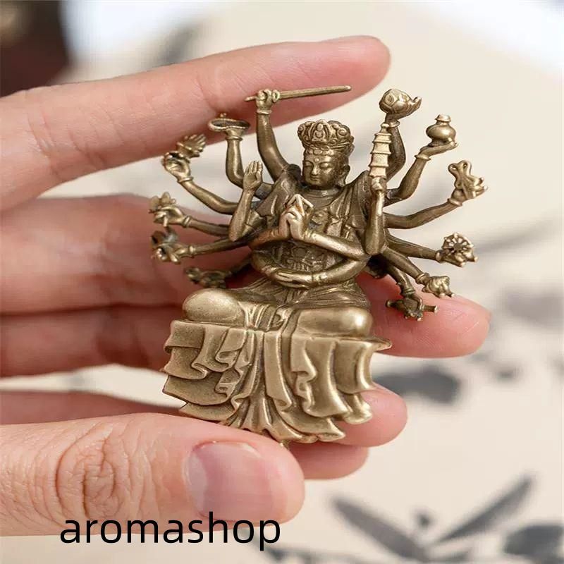 仏教美術 仏像 小仏像 準提菩薩 準提仏母仏像 銅製品 工芸品