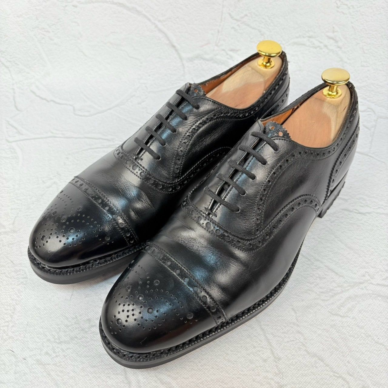 Church s チャーチ 4都市 Diplomat ディプロマット メダリオン 内羽根 黒 UK7 | 25.5cm 英国製