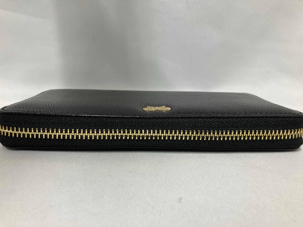 アニヤハインドマーチ ラウンドファスナー長財布 ブラック アニヤ