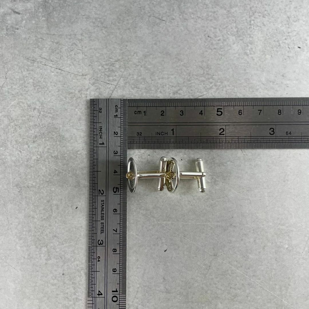  ティファニー ボタン コンビ カフス 925 750 QR 4 fe カフリンクス 小物