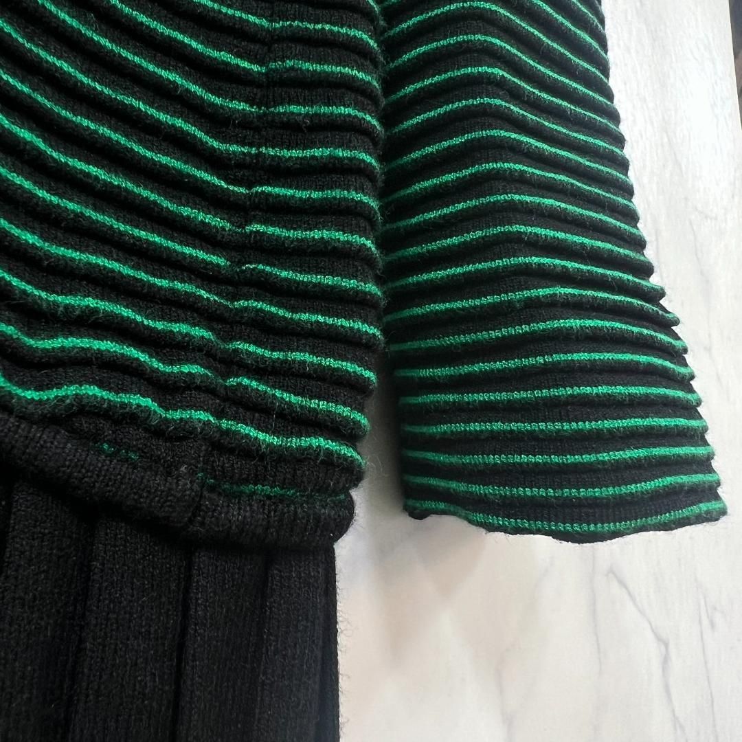 アシンメトリーニットワンピース 高身長