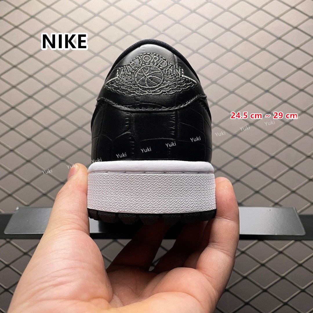 新品 未使用 NIKE AIR JORDAN 1 LOW GOLF BLACK CROCODILE SKIN ナイキ エアジョーダン1 ロー ゴルフ  ブラック クロコダイルスキン DD9315-003 男女兼用 - メルカリ