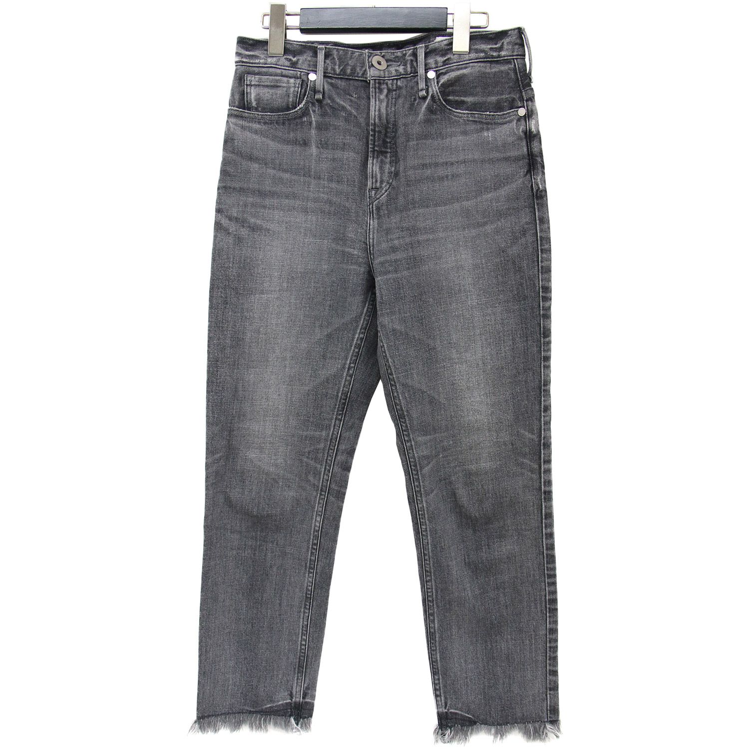 upper hights アッパー ハイツ デニム パンツ グレー サイズ:24 ロング 