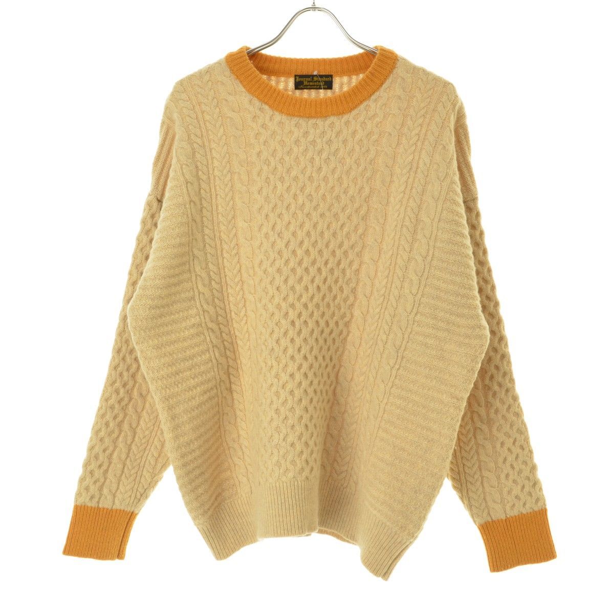 【JOURNAL STANDARD HOMESTEAD / ジャーナルスタンダードホームステッド 】21AW 21080470200040 アラン クルーネック長袖ニットセーター
