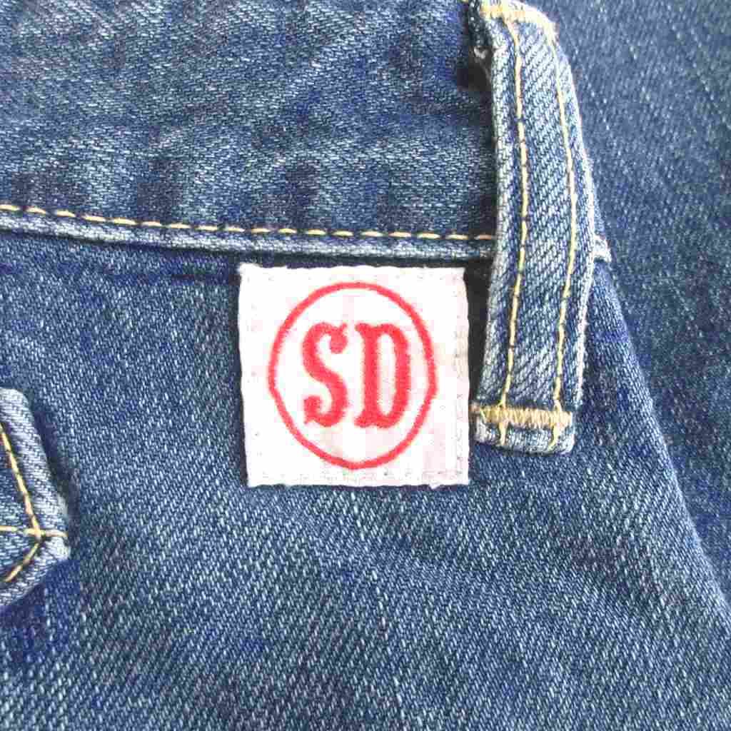 カリフォルニア ペインターパンツ ストレート ボタンフライ コットン 青 ブルー W 30