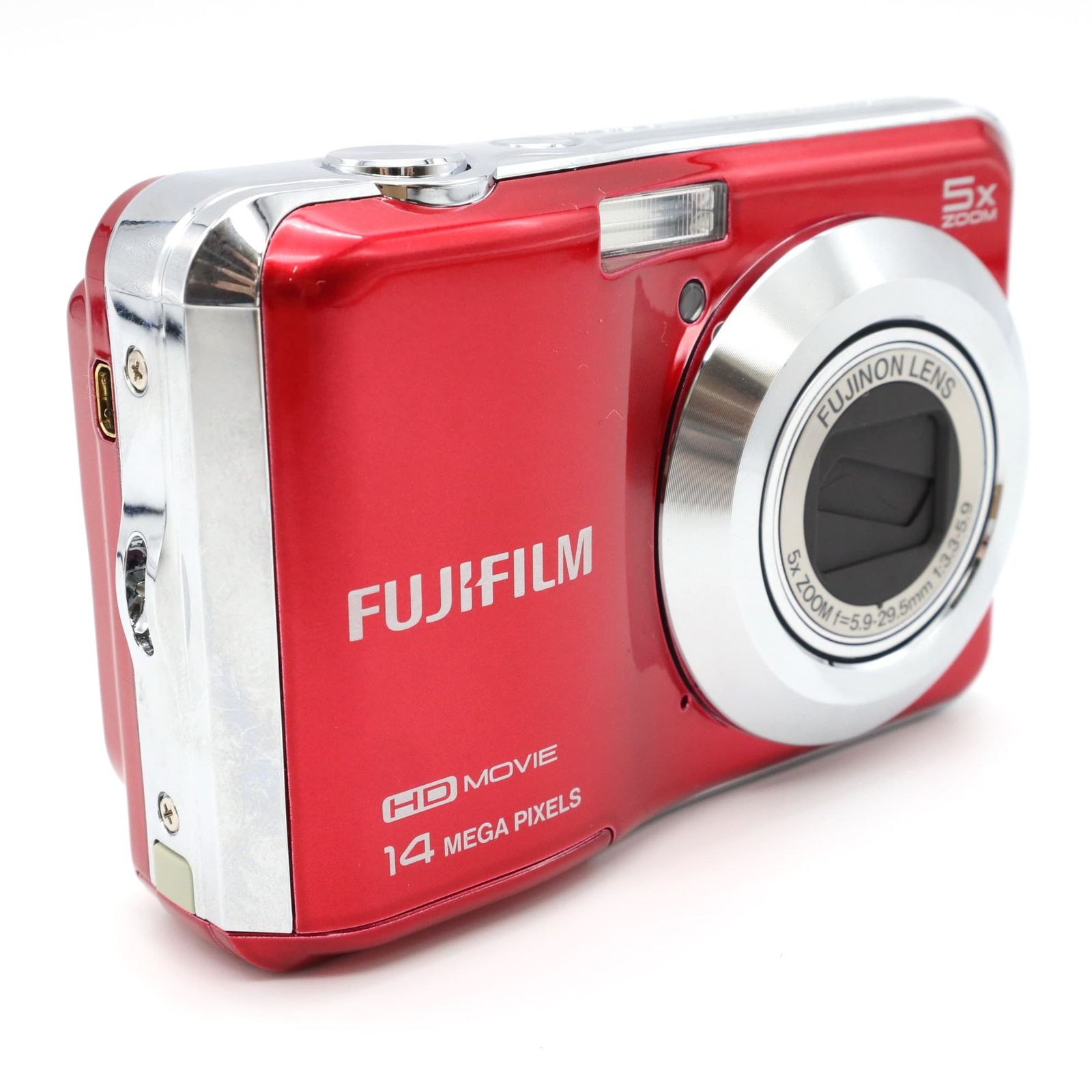 新品級》コンパクトカメラ FUJIFILM FinePix AX600 レッド フジ 