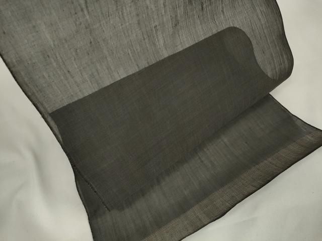 平和屋着物＊夏物 小紋 ちぢみ織 反物 着尺 墨色 ♥ DAAW7551zzz