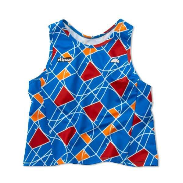 エレッセ テニス/ユニフォーム・ゲームシャツ レディース グランドスラムツアータンクトップ(GS TOUR Tanktop) Ellesse EW021102 ブルー×プリント(BP) L 2486円