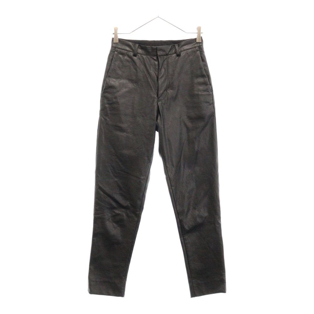 DRESSEDUNDRESSED (ドレスドアンドレスド) FAUX LEATHER SLIM TROUSERS フェイクレザー トラウザーズパンツ ブラック DUS18343