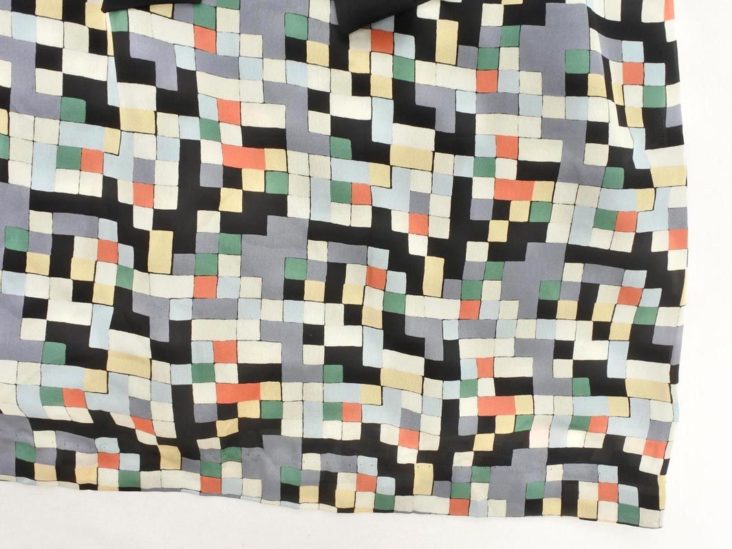 BARNEYS NEWYORK リボン付きワンピース BARNEYS NEW YORK バーニーズ ニューヨーク リボン 総柄 Aライン
