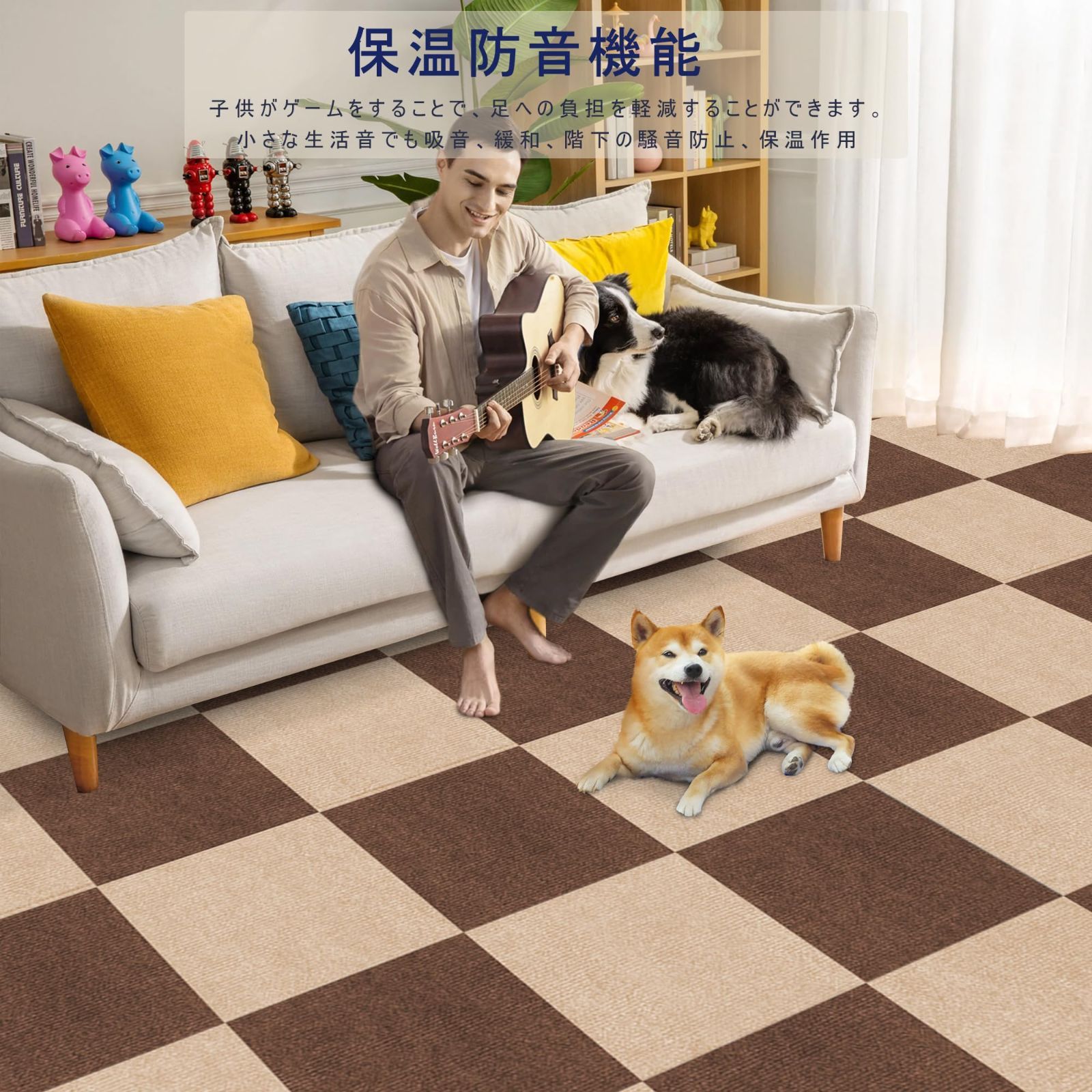 ジョイント マット フローリング カーペット 30x30cm 90枚 ジョイント マット フローリング カーペット 30x30cm 30枚 ジョイント