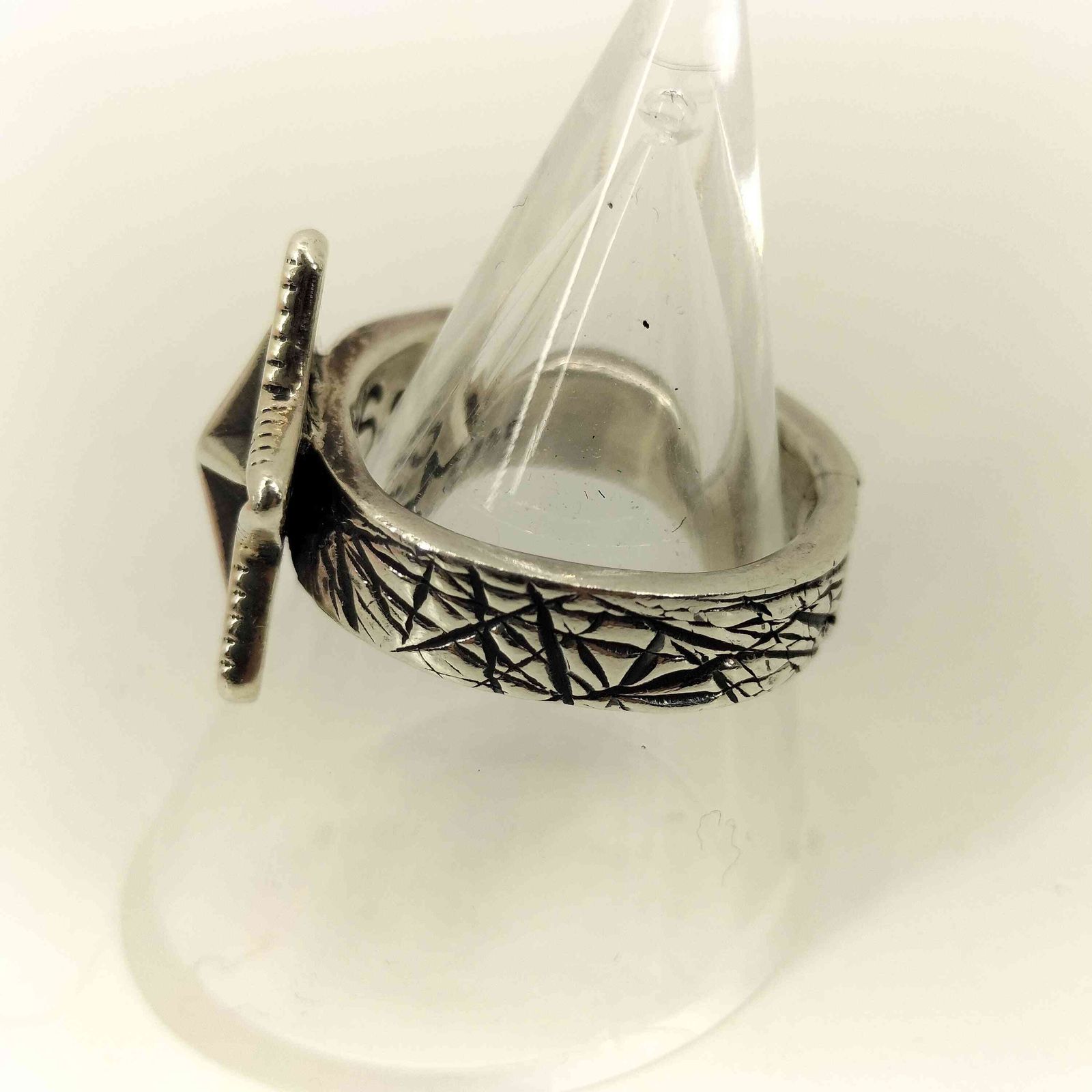 ナバホ NAVAJO 925刻印 ＃11 CS コディ スター 星 リング メンズ ＃11