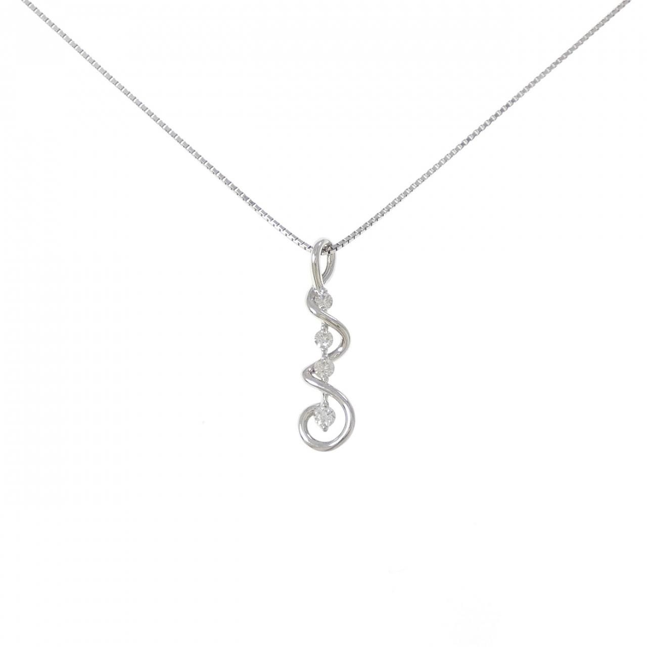 ジーエスティービー ダイヤモンド ネックレス 0.12CT